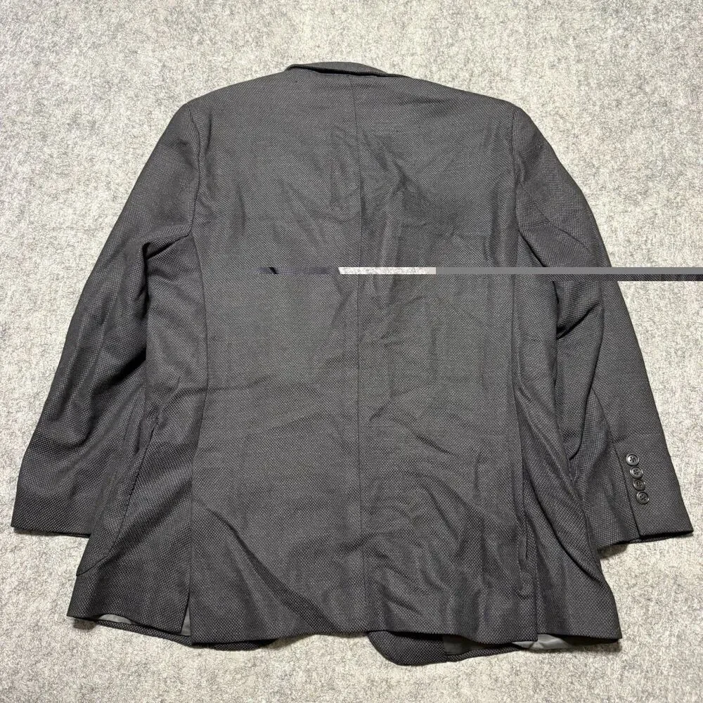 Vintage Ermenegildo Zegna Traveller Jacket Blazer Mens 56 EU 46 US Black Wool